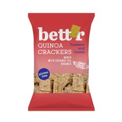 Bettr Киноа крекери с куркума и кимион БЕЗ ГЛУТЕН 100 гр.