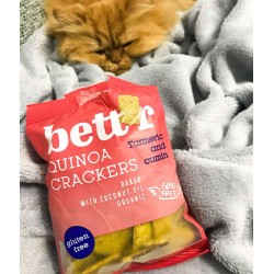 Bettr Киноа крекери с куркума и кимион БЕЗ ГЛУТЕН 100 гр.