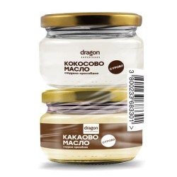 Dragon Superfoods Промо пакет кокосово масло 100 мл + какаово масло 100 мл