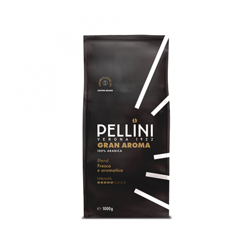 Кафе на зърна Pellini N3 Gran Aroma 100% Арабика, 1 кг
